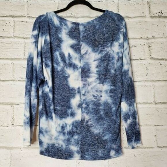 VICI Collection Navy Blue Tie Dye Pullover Sweater Small Rayon Womens - Picture 5 of 5